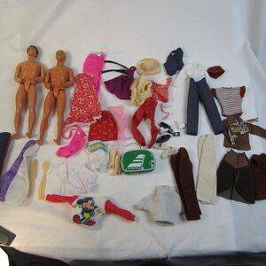 Vintage Mixed Barbie / Ken Clothes & Accessories Lot